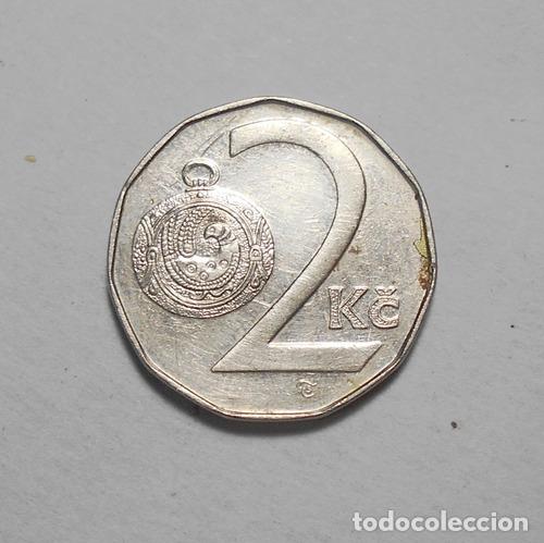 Monedas antiguas de Am&eacute;rica: republica checa moneda de 2 coronas 1995 - Foto 1