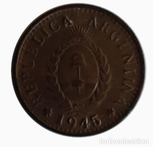 Monedas antiguas de Am&eacute;rica: moneda argentina 1945 1 centavos - Foto 1