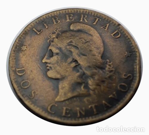 Monedas antiguas de Am&eacute;rica: moneda argentina 1890 2 centavos - Foto 1
