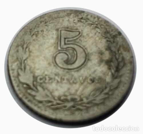 Monedas antiguas de Am&eacute;rica: moneda argentina 1904 5 centavos - Foto 1