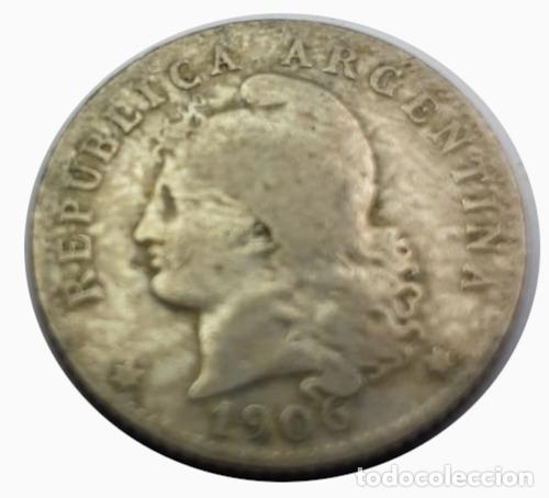 Monedas antiguas de Am&eacute;rica: moneda argentina 1906 20 centavos - Foto 1
