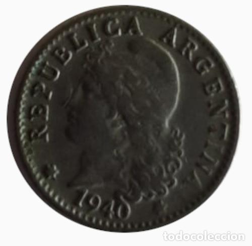 Monedas antiguas de Am&eacute;rica: moneda argentina 1940 5 centavos - Foto 1