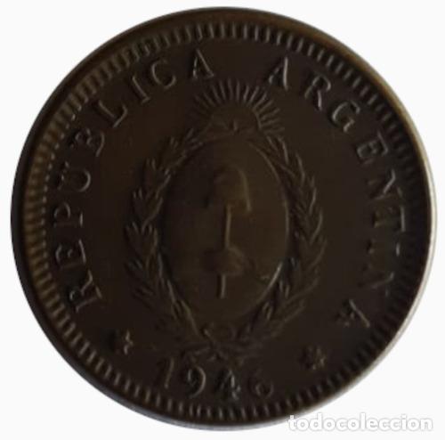 Monedas antiguas de Am&eacute;rica: moneda argentina 1946 2 centavos - Foto 1