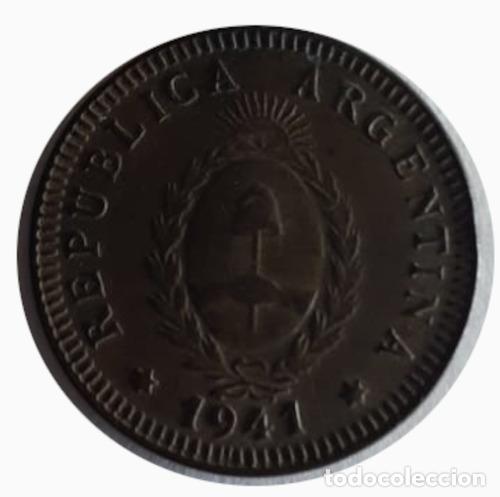 Monedas antiguas de Am&eacute;rica: moneda argentina 1941 2 centavos - Foto 1