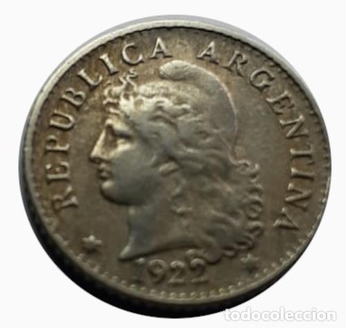 Monedas antiguas de Am&eacute;rica: moneda argentina 1922 5 centavos - Foto 1