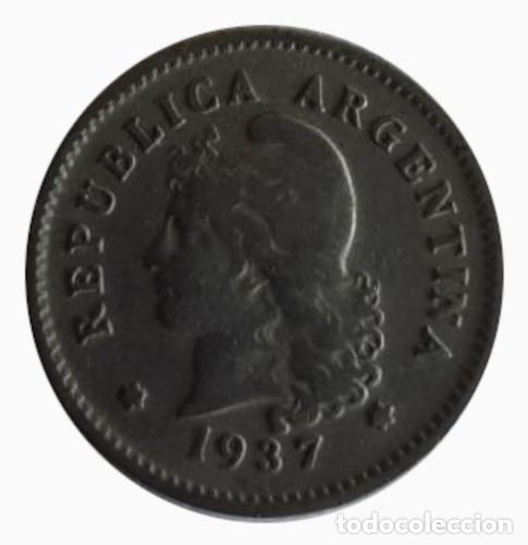 Monedas antiguas de Am&eacute;rica: moneda argentina 1937 10 centavos - Foto 1