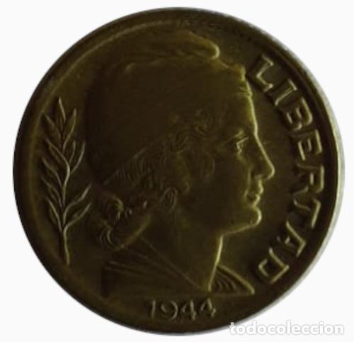 Monedas antiguas de Am&eacute;rica: moneda argentina 1944 5 centavos - Foto 1