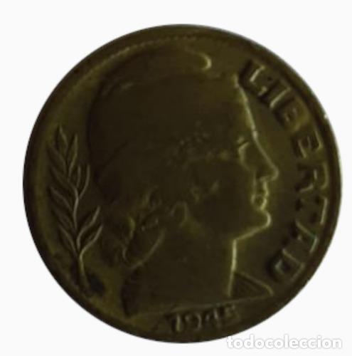 Monedas antiguas de Am&eacute;rica: moneda argentina 1945 5 centavos - Foto 1