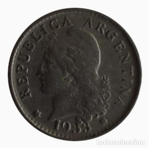 Monedas antiguas de Am&eacute;rica: moneda argentina 1933 5 centavos - Foto 1