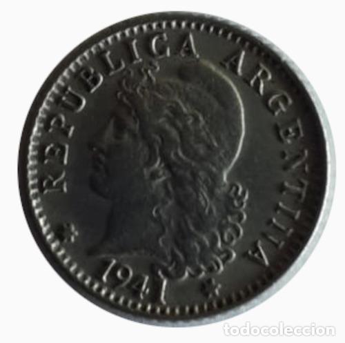 Monedas antiguas de Am&eacute;rica: moneda argentina 1941 5 centavos - Foto 1