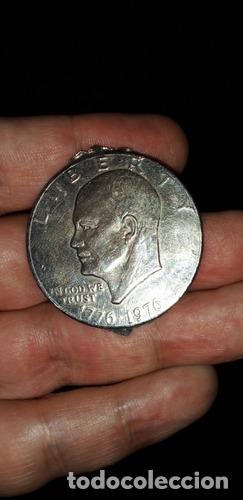 Monedas antiguas de Am&eacute;rica: moneda one dollar liberty 1976 eisenhower - Foto 1