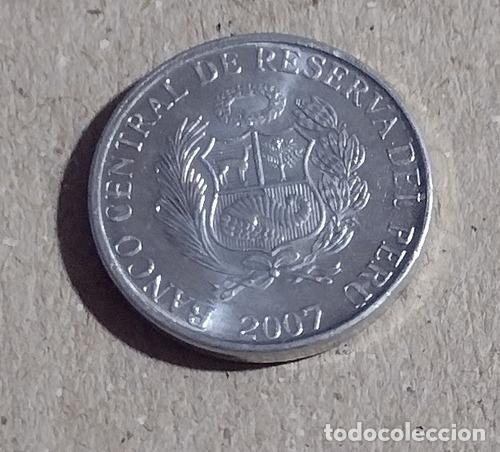 Monedas antiguas de Am&eacute;rica: moneda de peru de un centimo ano 2007 - Foto 1