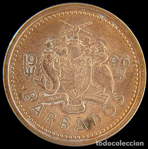 Monedas antiguas de Am&eacute;rica: barbados cent 1996 casi sin circular - Foto 1