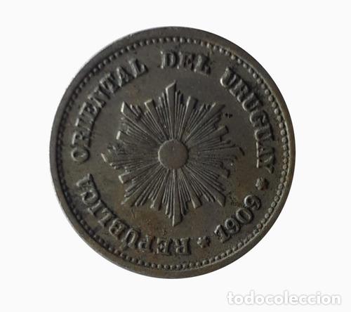 Monedas antiguas de Am&eacute;rica: moneda uruguay 1909 1 centimo - Foto 1