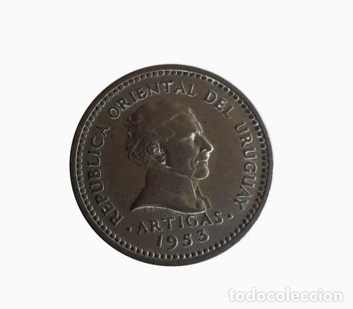 Monedas antiguas de Am&eacute;rica: moneda uruguay 1953 5 centimos - Foto 1
