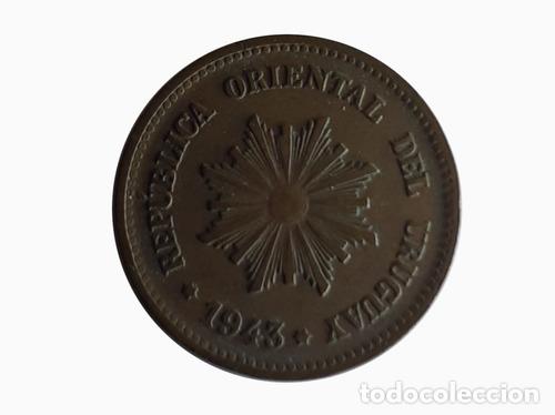 Monedas antiguas de Am&eacute;rica: moneda uruguay 1943 2 centimos - Foto 1