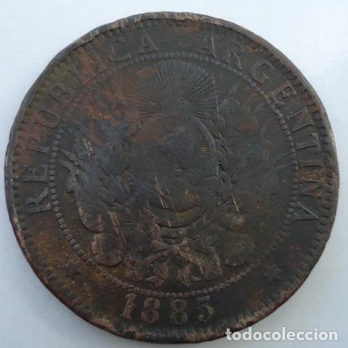 Monedas antiguas de Am&eacute;rica: argentina 2 centavos 1885 - Foto 1