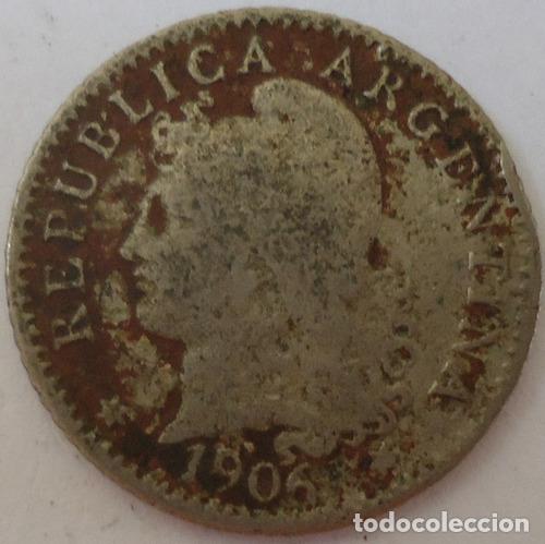 Monedas antiguas de Am&eacute;rica: argentina 5 centavos 1906 - Foto 1