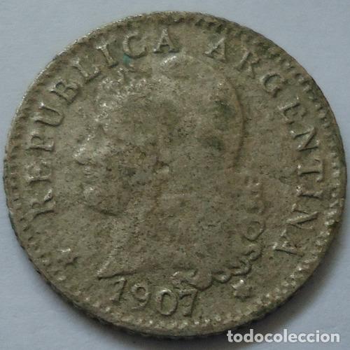 Monedas antiguas de Am&eacute;rica: argentina 5 centavos 1907 - Foto 1