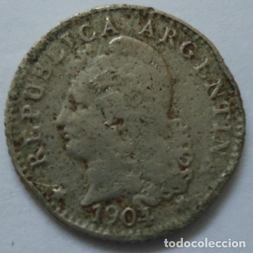 Monedas antiguas de Am&eacute;rica: argentina 5 centavos 1904 - Foto 1