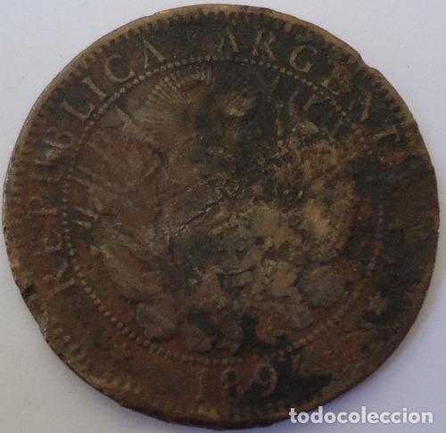 Monedas antiguas de Am&eacute;rica: argentina 2 centavos 1894 - Foto 1