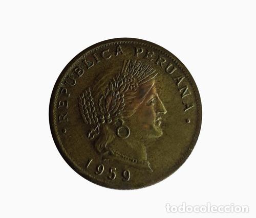 Monedas antiguas de Am&eacute;rica: moneda peru 1959 20 centavos - Foto 1