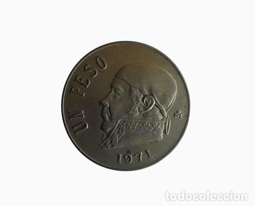 Monedas antiguas de Am&eacute;rica: moneda mexico 1971 1 peso - Foto 1