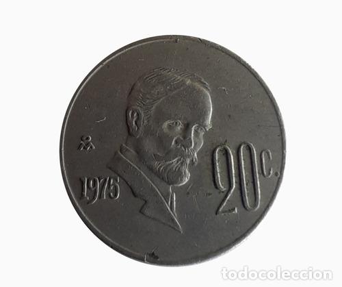 Monedas antiguas de Am&eacute;rica: moneda mexico 1975 20 centavos - Foto 1