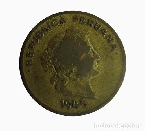 Monedas antiguas de Am&eacute;rica: moneda peru 1945 20 centavos - Foto 1