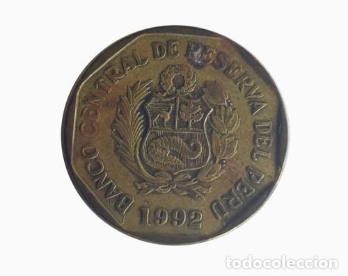 Monedas antiguas de Am&eacute;rica: moneda peru 1992 10 centavos - Foto 1