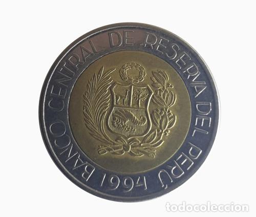 Monedas antiguas de Am&eacute;rica: moneda peru 1994 5 soles - Foto 1