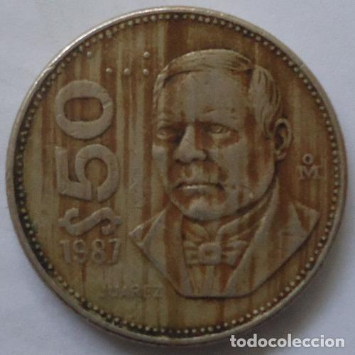 Monedas antiguas de Am&eacute;rica: mexico 50 pesos 1987 - Foto 1