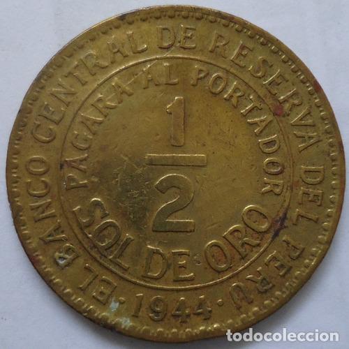 Monedas antiguas de Am&eacute;rica: peru 12 sol 1944 - Foto 1
