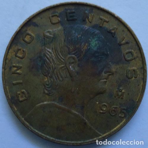 Monedas antiguas de Am&eacute;rica: mexico 5 centavos 1965 b - Foto 1