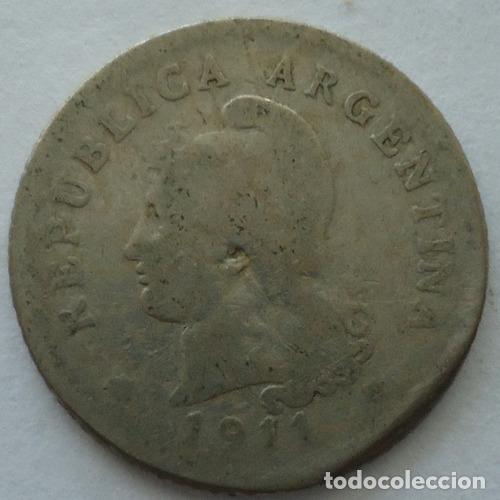 Monedas antiguas de Am&eacute;rica: argentina 10 centavos 1911 b - Foto 1
