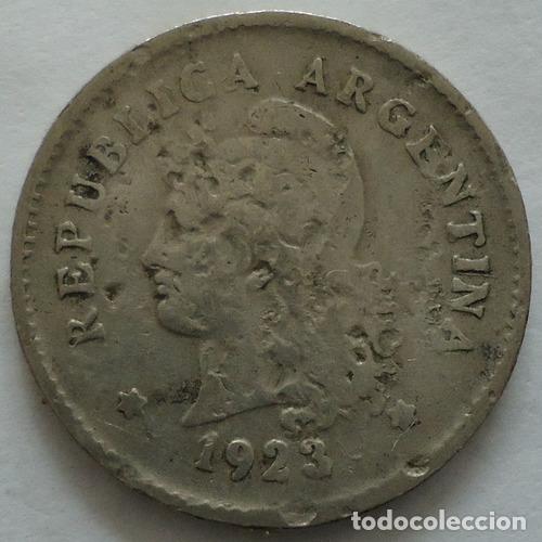 Monedas antiguas de Am&eacute;rica: argentina 10 centavos 1923 - Foto 1