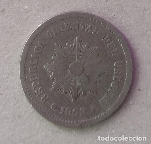 Monedas antiguas de Am&eacute;rica: moneda de uruguay ano 1909 - Foto 1