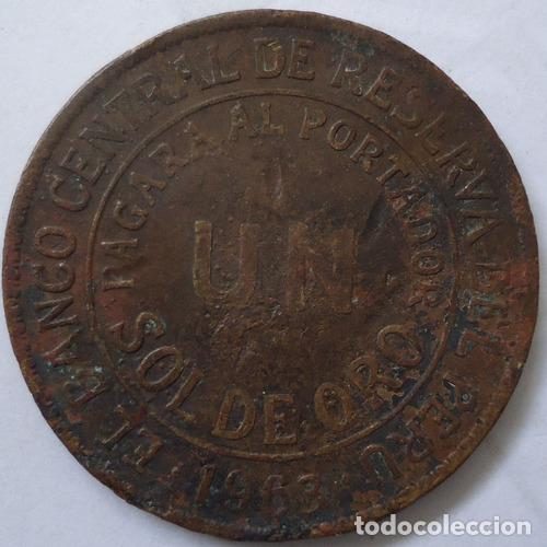 Monedas antiguas de Am&eacute;rica: peru 1 sol 1963 Ed. 196 - Foto 1