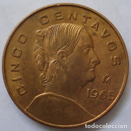 Monedas antiguas de Am&eacute;rica: mexico 5 centavos 1965 - Foto 1