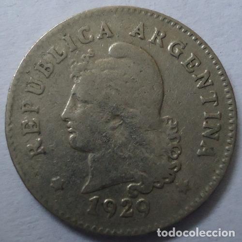 Monedas antiguas de Am&eacute;rica: argentina 10 centavos 1929 - Foto 1