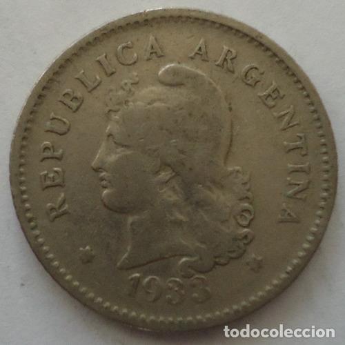Monedas antiguas de Am&eacute;rica: argentina 10 centavos 1933 b - Foto 1