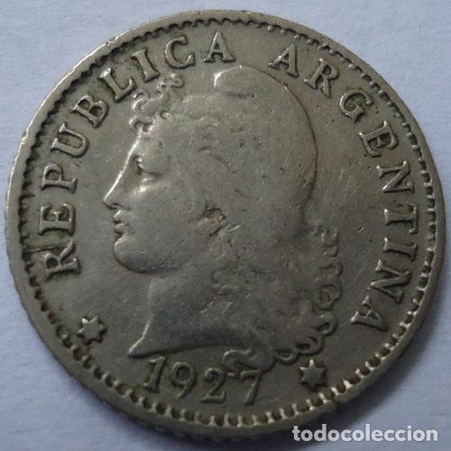 Monedas antiguas de Am&eacute;rica: argentina 5 centavos 1927 - Foto 1