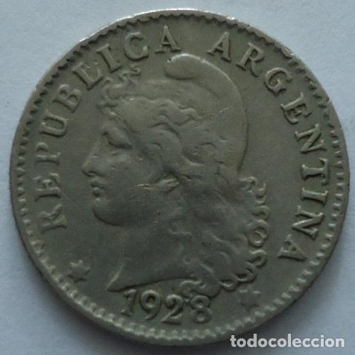 Monedas antiguas de Am&eacute;rica: argentina 5 centavos 1928 - Foto 1
