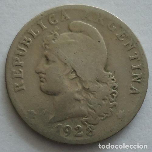 Monedas antiguas de Am&eacute;rica: argentina 20 centavos 1928 - Foto 1