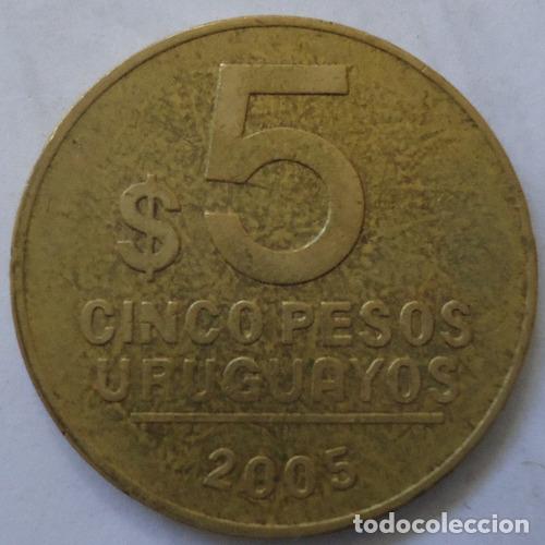 Monedas antiguas de Am&eacute;rica: uruguay 5 pesos 2005 - Foto 1