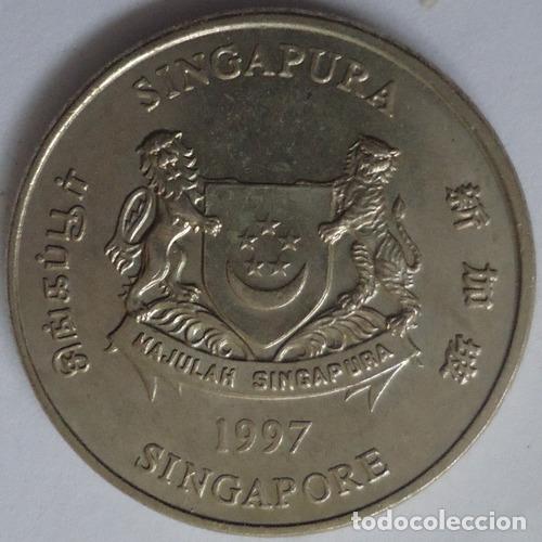 Monedas antiguas de Am&eacute;rica: singapur 20 centavos 1997 - Foto 1