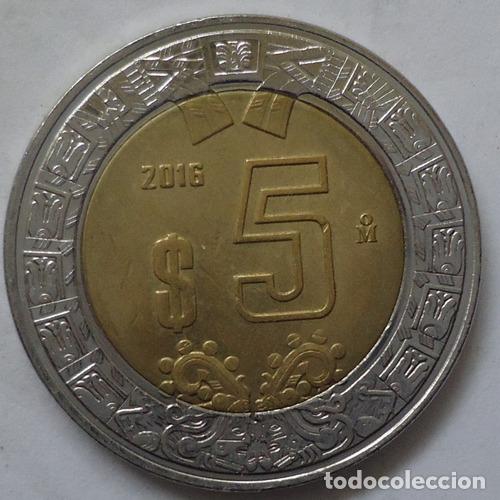 Monedas antiguas de Am&eacute;rica: mexico 5 pesos 2016 - Foto 1