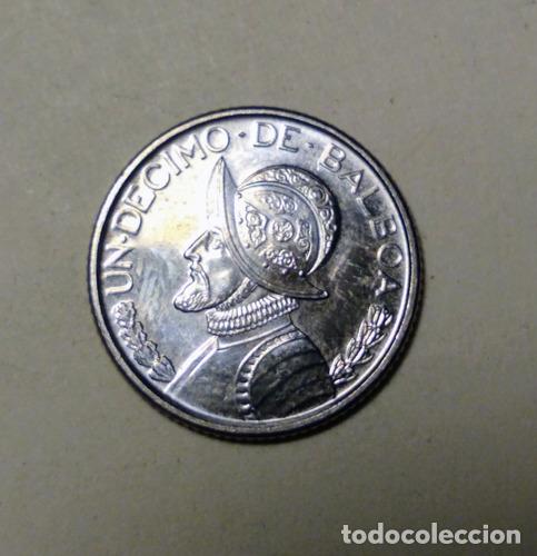 Monedas antiguas de Am&eacute;rica: moneda un decimo 110 de balboa de panama - Foto 1