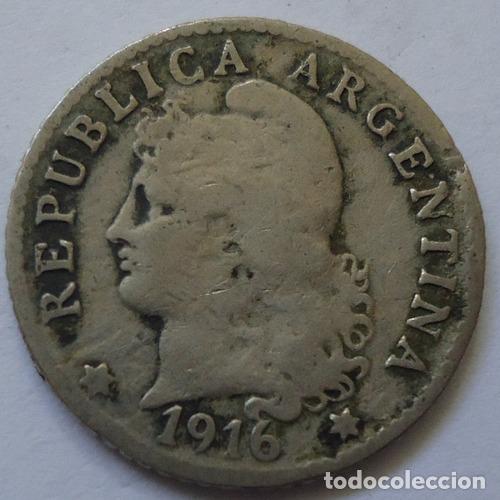 Monedas antiguas de Am&eacute;rica: argentina 5 centavos 1916 - Foto 1