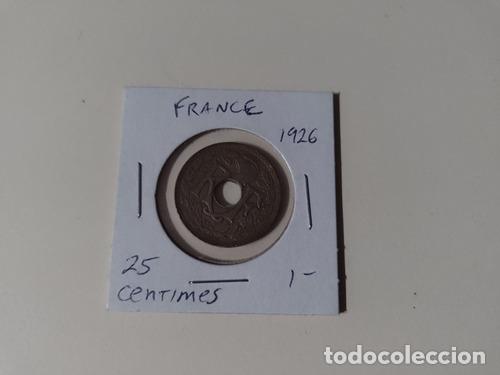 Monedas antiguas de Am&eacute;rica: moneda de francia 25 centimos 1926 - Foto 1